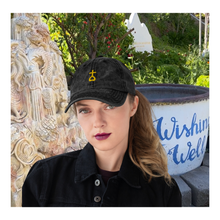 Load image into Gallery viewer, Thien Tam Embroidered Vintage Cotton Twill Cap, Thientamism, Thien Tam Dao, Hats For Men, Sun Hats For Women