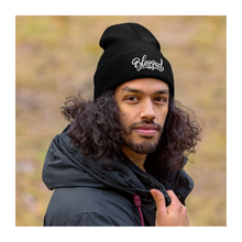 Load image into Gallery viewer, Amazingly Blessed Embroidered Cuffed Beanie, Beanies Hats For Men, Beanie For Women, Yoga Gifts
