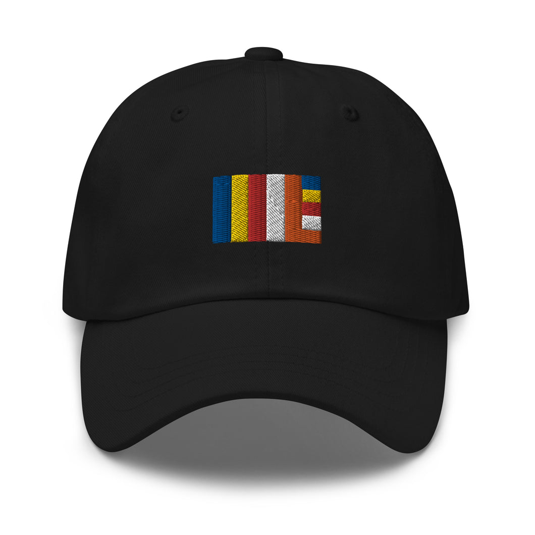 Buddhist Flag Embroidered Baseball Caps, Hats For Men, Sun Hats For Women, Buddha Gifts, Yoga Gifts