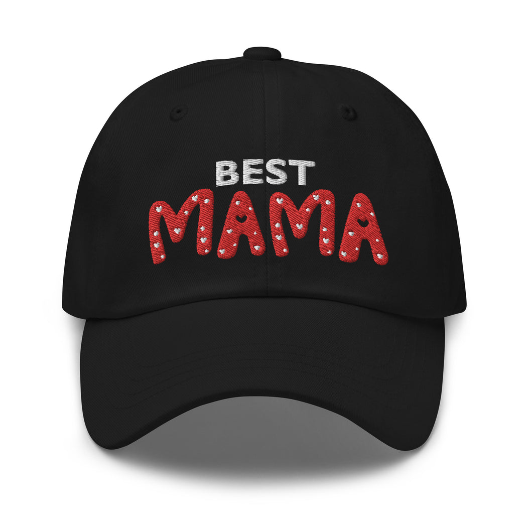 Best Mama Embroidered Baseball Caps, Hats For Men, Sun Hats For Women, Mother's Day Gifts