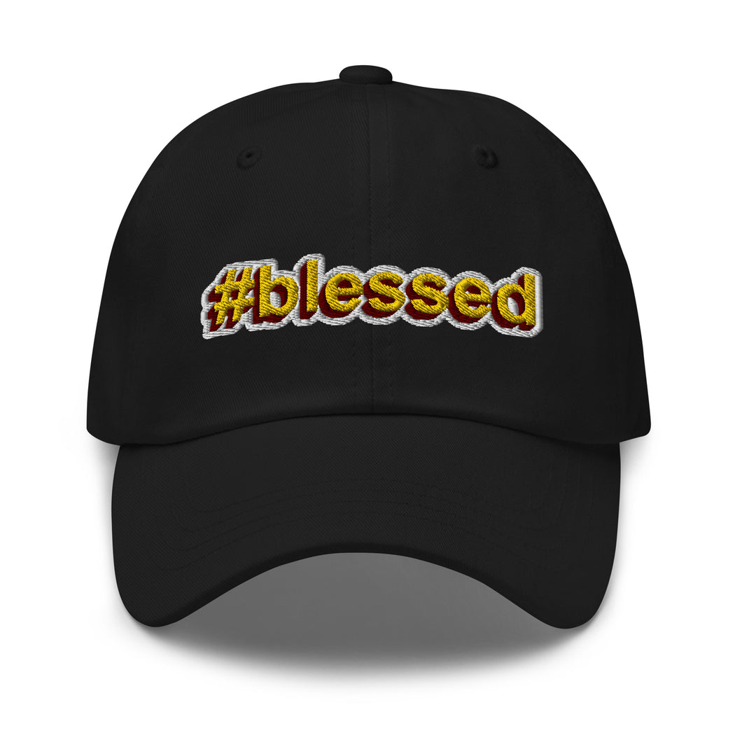 Blessed Life Embroidered Relaxed Fit Baseball Cap, Hats for Men, Sun Hats for Women, Buddha Gifts