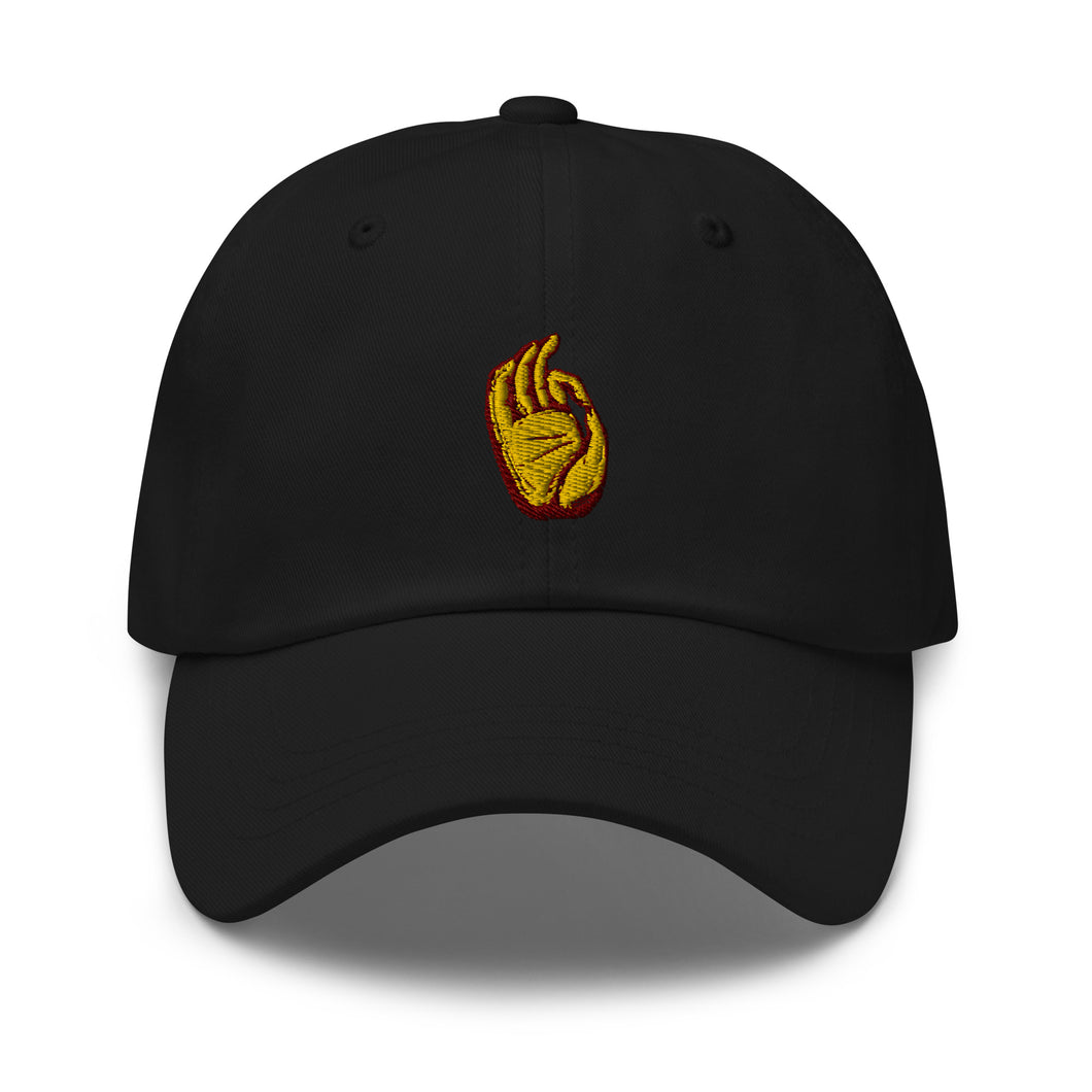 Dharmachakra Mudra Embroidered Baseball Caps, Hats For Men, Sun Hats For Women, Buddha Gifts