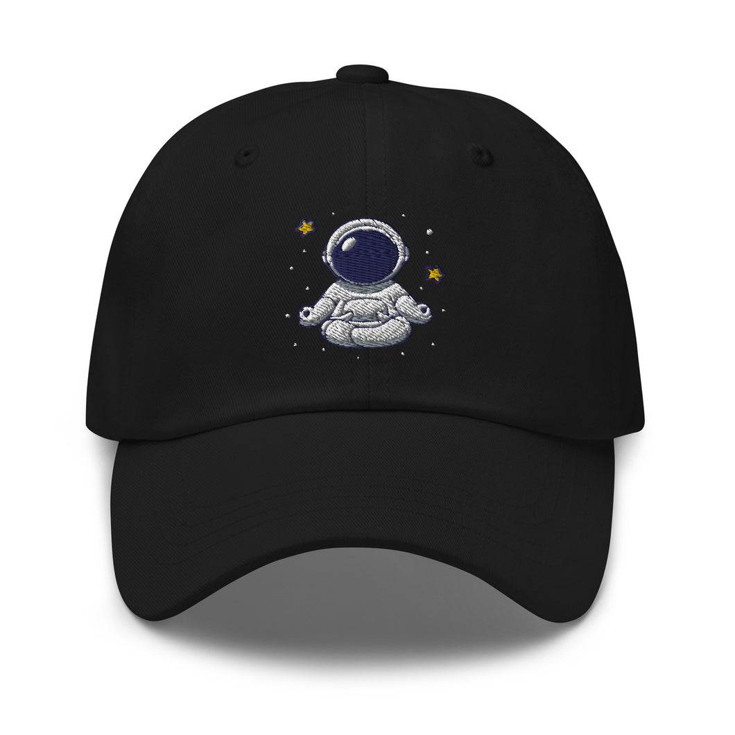 Meditation Astronaut Embroidered Hat