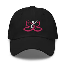 Load image into Gallery viewer, Namaste Lotus Embroidered Relaxed Fit Baseball Cap, Buddha Gifts, Hats for Men, Sun Hats for Women
