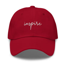 Load image into Gallery viewer, Inspire Embroidered Baseball Caps, Hats For Men, Sun Hats For Women, Motivational Gifts