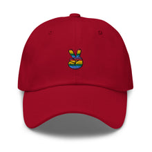 Load image into Gallery viewer, Multicolor Peace Sign Embroidered Baseball Caps, Hats For Men, Sun Hats For Women, Motivational Gifts