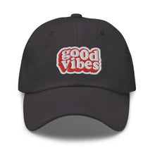 Load image into Gallery viewer, Good Vibes Embroidered Baseball Caps, Hats For Men, Sun Hats For Women, Motivational Gifts