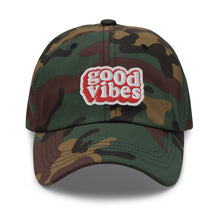Load image into Gallery viewer, Good Vibes Embroidered Baseball Caps, Hats For Men, Sun Hats For Women, Motivational Gifts