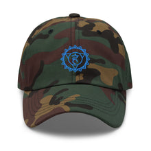 Load image into Gallery viewer, The Vishuddha or Throat Chakra Embroidered Relaxed Fit Baseball Cap, Buddha Gifts, Hats for Men, Sun Hats for Women