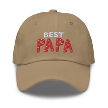Load image into Gallery viewer, Best Papa Embroidered Baseball Caps, Hats For Men, Father&#39;s Day Gifts, Yoga Gifts, Buddha Gifts
