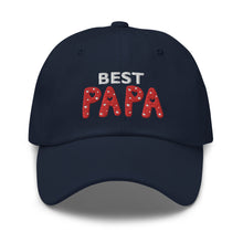 Load image into Gallery viewer, Best Papa Embroidered Baseball Caps, Hats For Men, Father&#39;s Day Gifts, Yoga Gifts, Buddha Gifts
