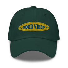 Load image into Gallery viewer, Good Vibes Positive Affirmations Embroidered Dad Hat, Hats For Men, Sun Hats For Women, Yoga Gifts