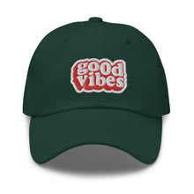 Load image into Gallery viewer, Good Vibes Embroidered Baseball Caps, Hats For Men, Sun Hats For Women, Motivational Gifts