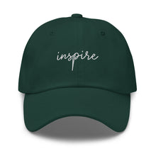 Load image into Gallery viewer, Inspire Embroidered Baseball Caps, Hats For Men, Sun Hats For Women, Motivational Gifts