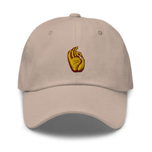 Load image into Gallery viewer, Dharmachakra Mudra Embroidered Baseball Caps, Hats For Men, Sun Hats For Women, Buddha Gifts