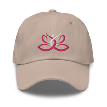 Load image into Gallery viewer, Namaste Lotus Embroidered Relaxed Fit Baseball Cap, Buddha Gifts, Hats for Men, Sun Hats for Women
