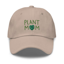 Load image into Gallery viewer, Plant Mom Embroidered Relaxed Fit Baseball Cap, Hats for Men, Sun Hats for Women, Plant Lover Gifts