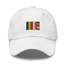 Load image into Gallery viewer, Buddhist Flag Embroidered Baseball Caps, Hats For Men, Sun Hats For Women, Buddha Gifts, Yoga Gifts