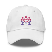 Load image into Gallery viewer, Unique Lotus Flower Embroidered Dad Hat
