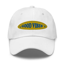 Load image into Gallery viewer, Good Vibes Positive Affirmations Embroidered Dad Hat, Hats For Men, Sun Hats For Women, Yoga Gifts