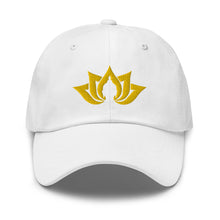 Load image into Gallery viewer, Namaste Buddha Lotus Embroidered Dad Hat
