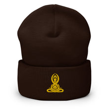 Load image into Gallery viewer, Namaste Third Eye Chakra Embroidered Cuffed Beanie, Beanies Hats For Men, Beanie For Women