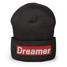 Load image into Gallery viewer, Dreamer Embroidered Cuffed Beanie, Beanies Hats For Men, Beanie For Women, Yoga Gifts
