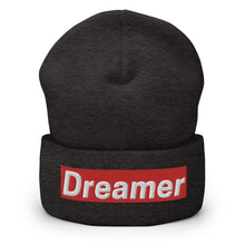 Load image into Gallery viewer, Dreamer Embroidered Cuffed Beanie, Beanies Hats For Men, Beanie For Women, Yoga Gifts