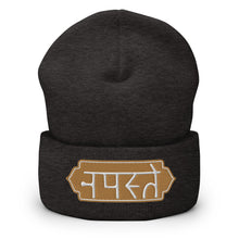 Load image into Gallery viewer, Namaste In Sanskrit Embroidered Cuffed Beanie, Beanies Hats For Men, Beanie For Women, Yoga Gifts