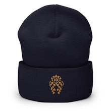 Load image into Gallery viewer, Bodhi Tree Buddha Embroidered Cuffed Beanie, Beanies Hats For Men, Beanie For Women