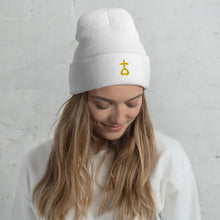 Load image into Gallery viewer, Thien Tam Embroidered Cuffed Beanie
