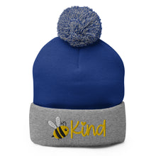Load image into Gallery viewer, Be Kind Embroidered Pom-Pom Beanie, Beanies Hats For Men, Beanie For Women, Motivational Gifts