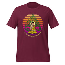 Load image into Gallery viewer, Nothing Is Permanent Buddha Retro Unisex T-Shirt, Crew Neck Short Sleeve Tee, Buddha Gifts