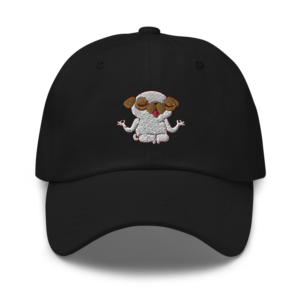 Zen Pug Embroidered Baseball Caps, Hats For Men, Sun Hats For Women, Pet Lovers Gifts, Yoga Gifts