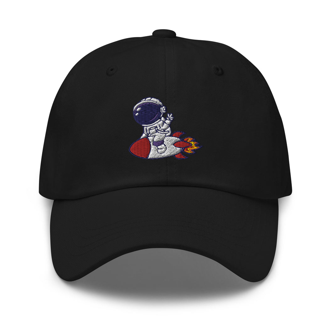 Rocket Astronaut Embroidered Baseball Caps, Hats For Men, Sun Hats For Women, Motivational Gifts