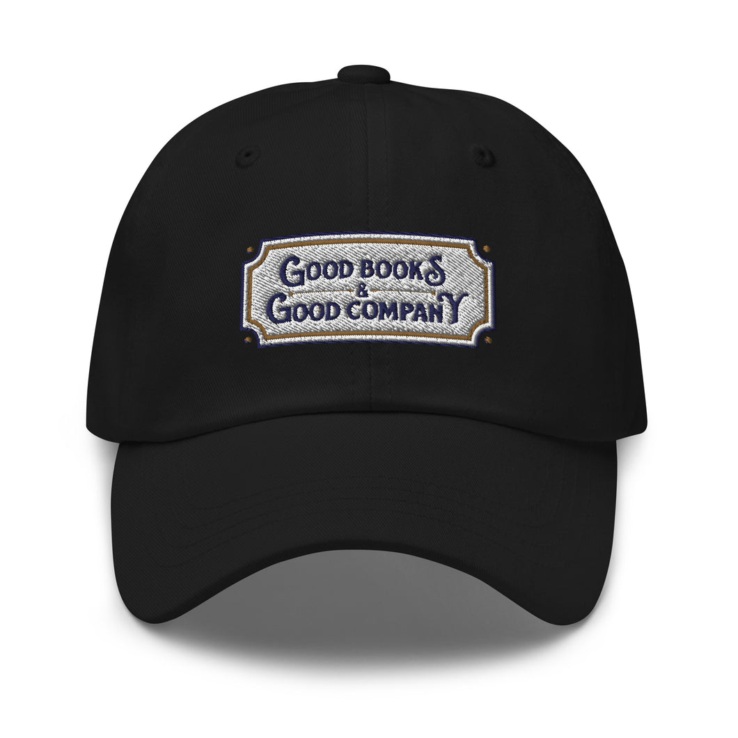 Good Books Good Company Embroidered Baseball Caps, Hats For Men, Sun Hats For Women, Motivational Gifts