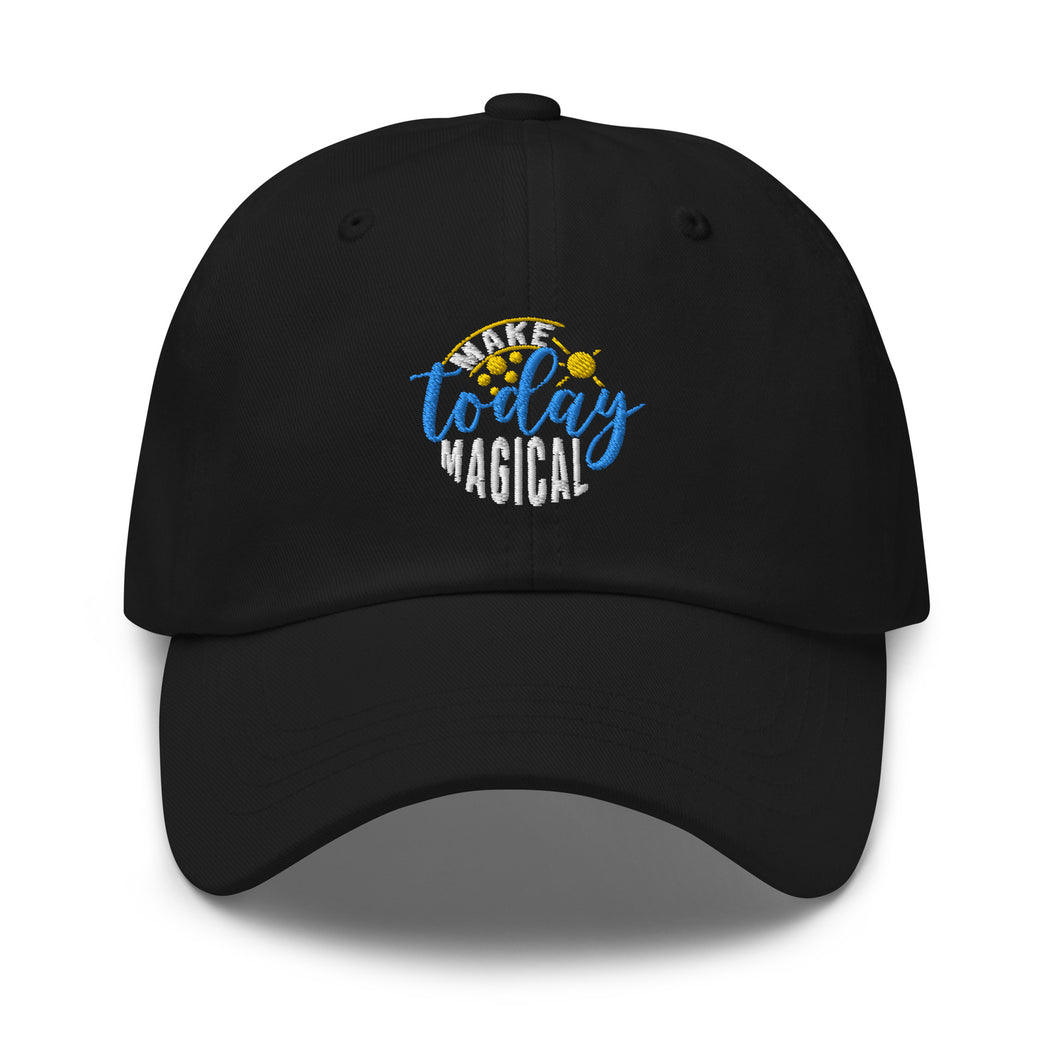 Make Today Magical Embroidered Relaxed Fit Baseball Cap, Hats for Men, Sun Hats for Women, Motivational Gifts