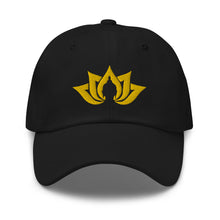 Load image into Gallery viewer, Namaste Buddha Lotus Embroidered Relaxed Fit Baseball Cap, Buddha Gifts, Hats for Men, Sun Hats for Women
