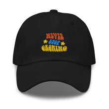 Load image into Gallery viewer, Never Stop Growing Embroidered Dad Hat
