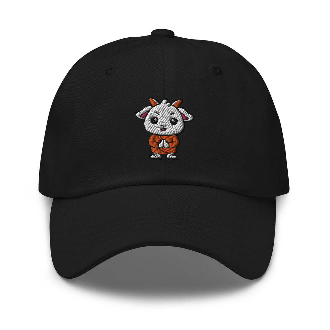 Praying Goat Embroidered Dad Hat