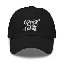 Load image into Gallery viewer, Read More Books Embroidered Dad Hat
