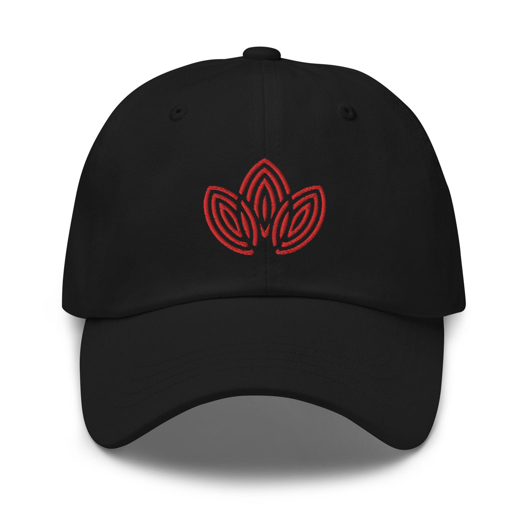 Red Lotus Embroidered Baseball Caps, Hats For Men, Sun Hats For Women, Yoga Hats, Buddha Gifts