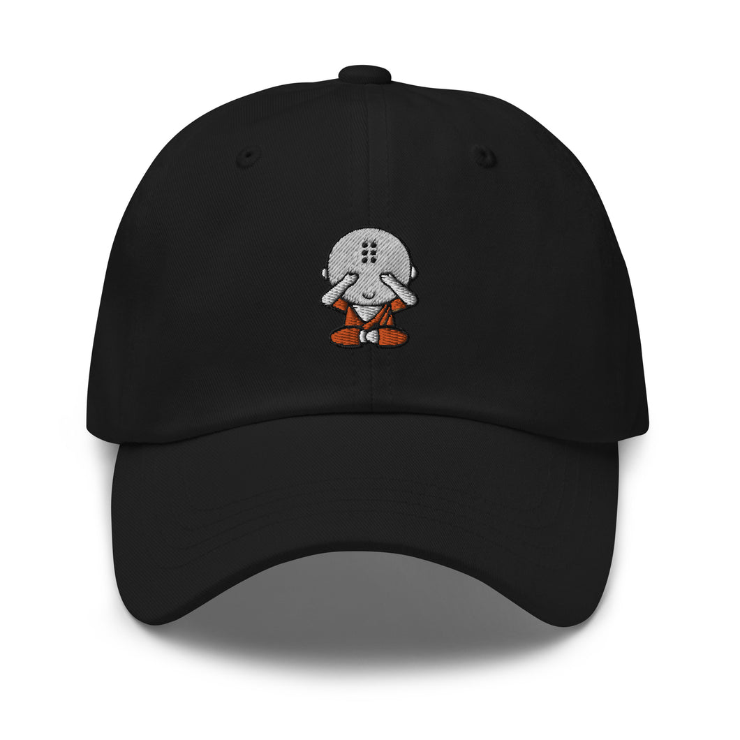 See No Evil Monk Embroidered Dad Hat