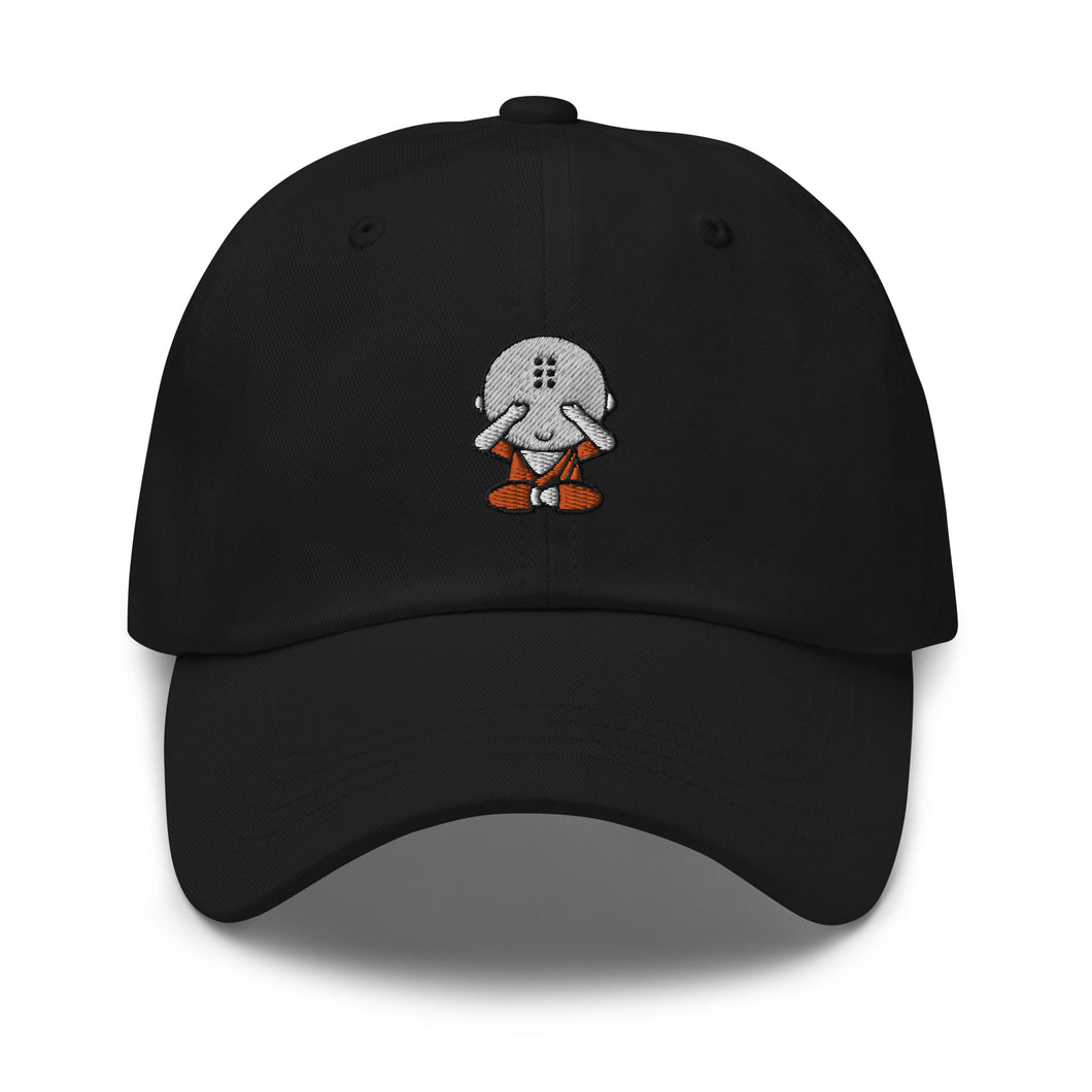 See No Evil Monk Embroidered Baseball Caps, Hats For Men, Sun Hats For Women, Yoga Gifts, Buddha Gifts