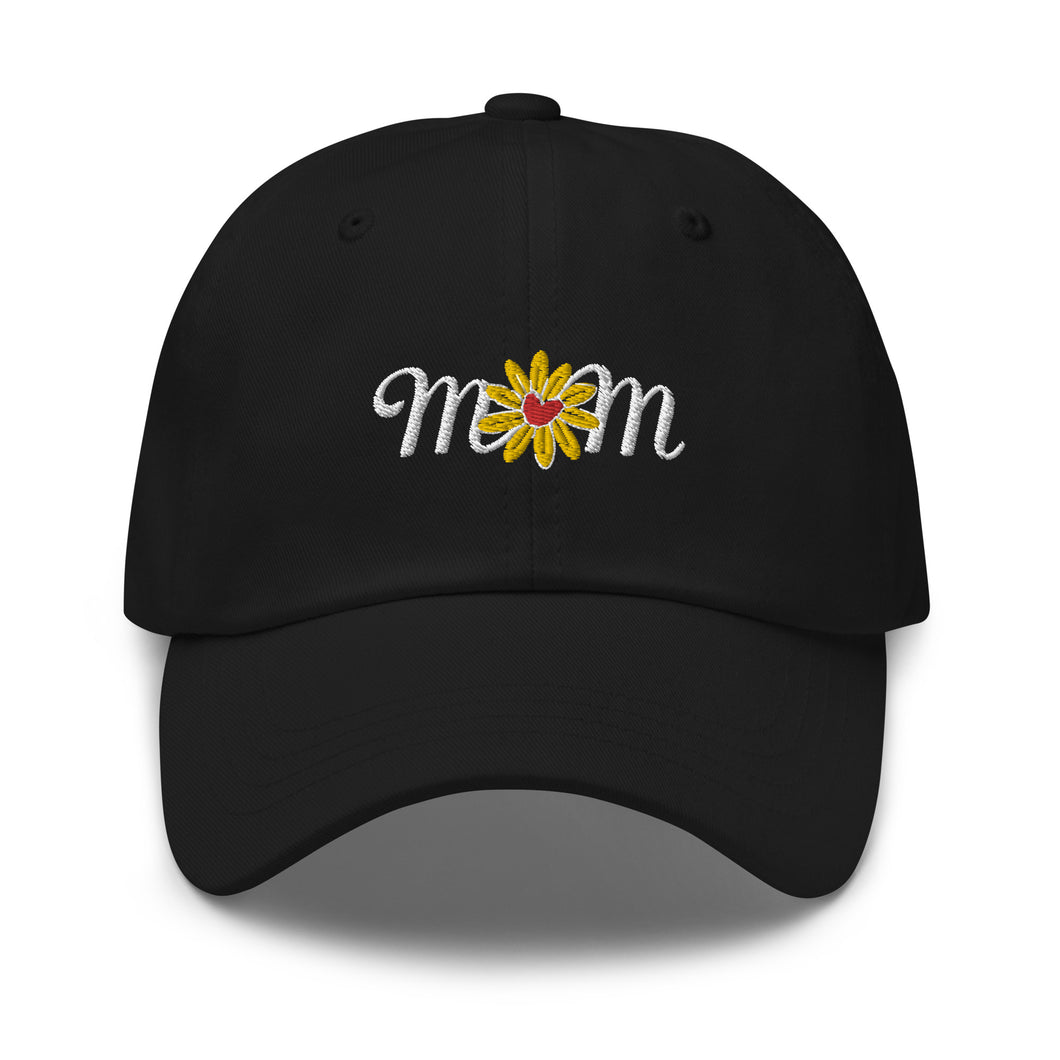 Sun Flower Mom Embroidered Baseball Caps, Hats For Men, Sun Hats For Women, Motivational Gifts