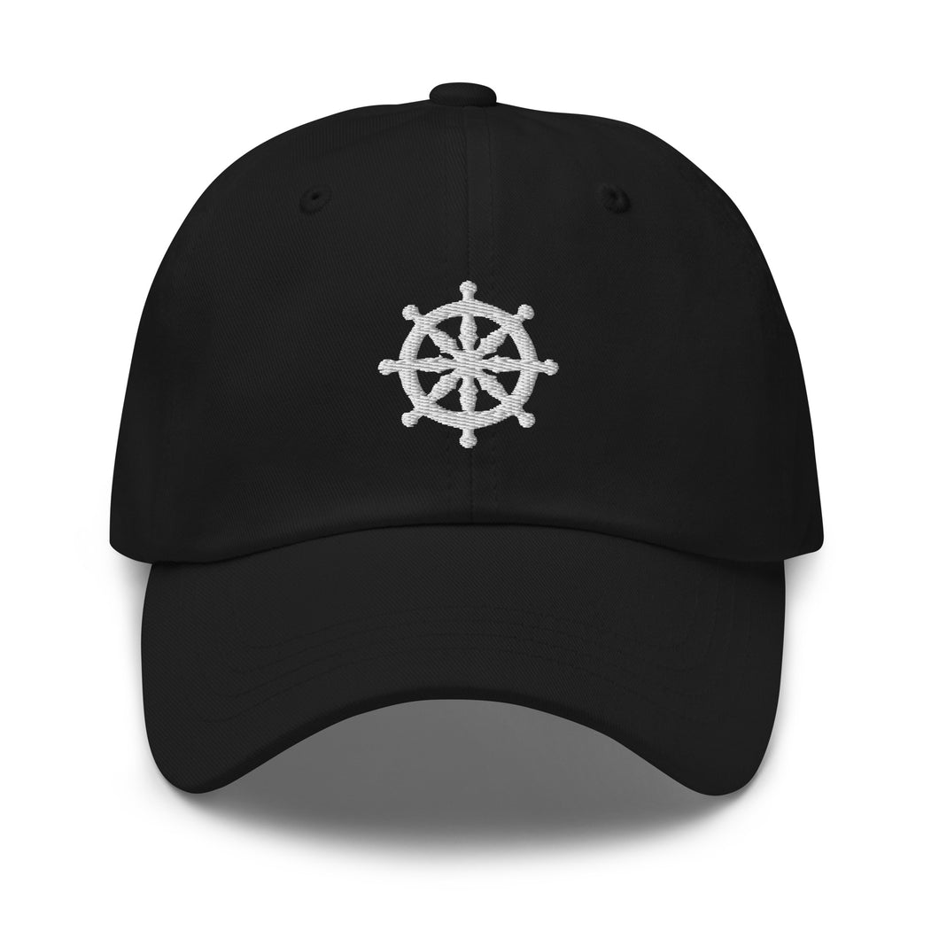 Wheel Of Dharma Embroidered Baseball Caps, Hats For Men, Sun Hats For Women, Yoga Gifts, Buddha Gifts