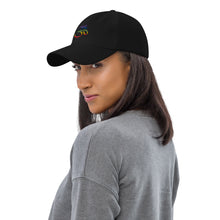 Load image into Gallery viewer, Colorful Om Embroidered Relaxed Fit Baseball Cap, Buddha Gifts, Hats for Men, Sun Hats for Women
