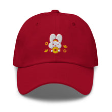 Load image into Gallery viewer, Lucky Rabbit New Year Embroidered Relaxed Fit Baseball Cap, Buddha Gifts, Hats for Men, Sun Hats for Women
