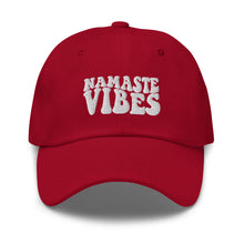 Load image into Gallery viewer, Namaste Vibes Embroidered Baseball Caps, Hats For Men, Sun Hats For Women, Motivational Gifts
