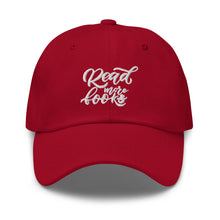 Load image into Gallery viewer, Read More Books Embroidered Dad Hat
